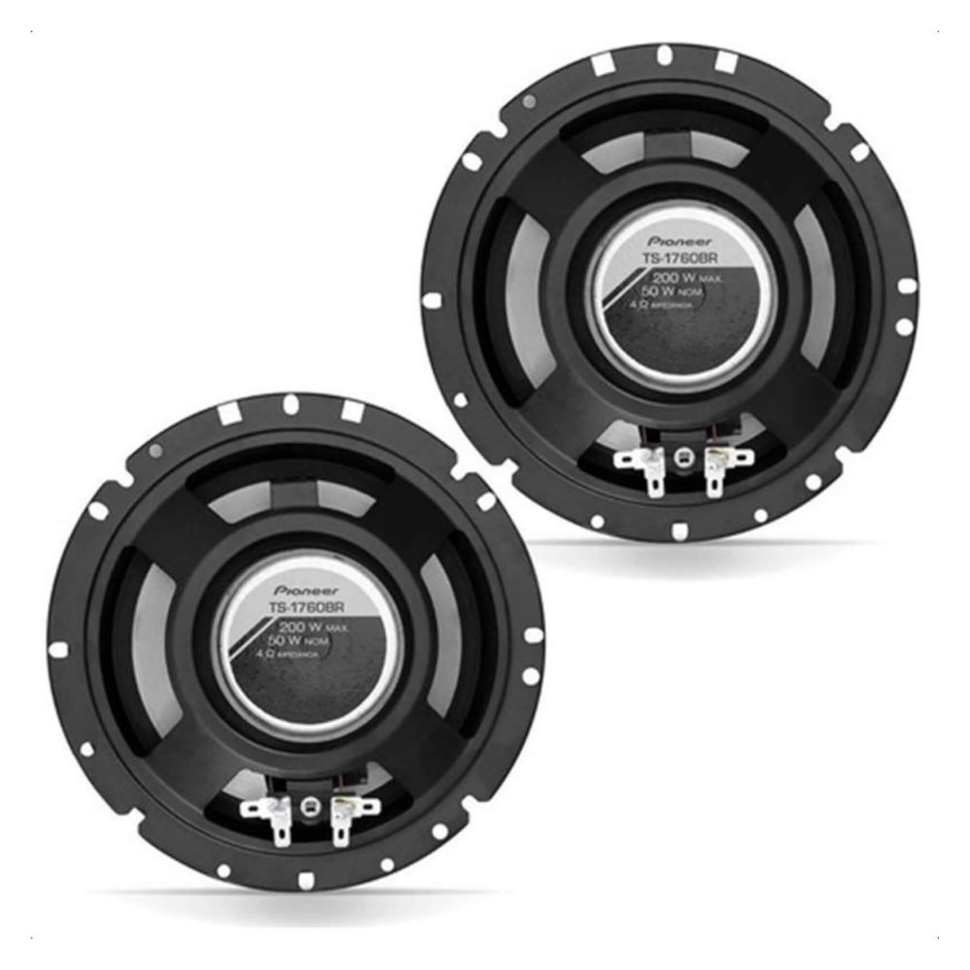 Alto Falantes 6 Polegadas Triaxial 2x50WRMS Som Automotivo Pioneer - TS-1760BR