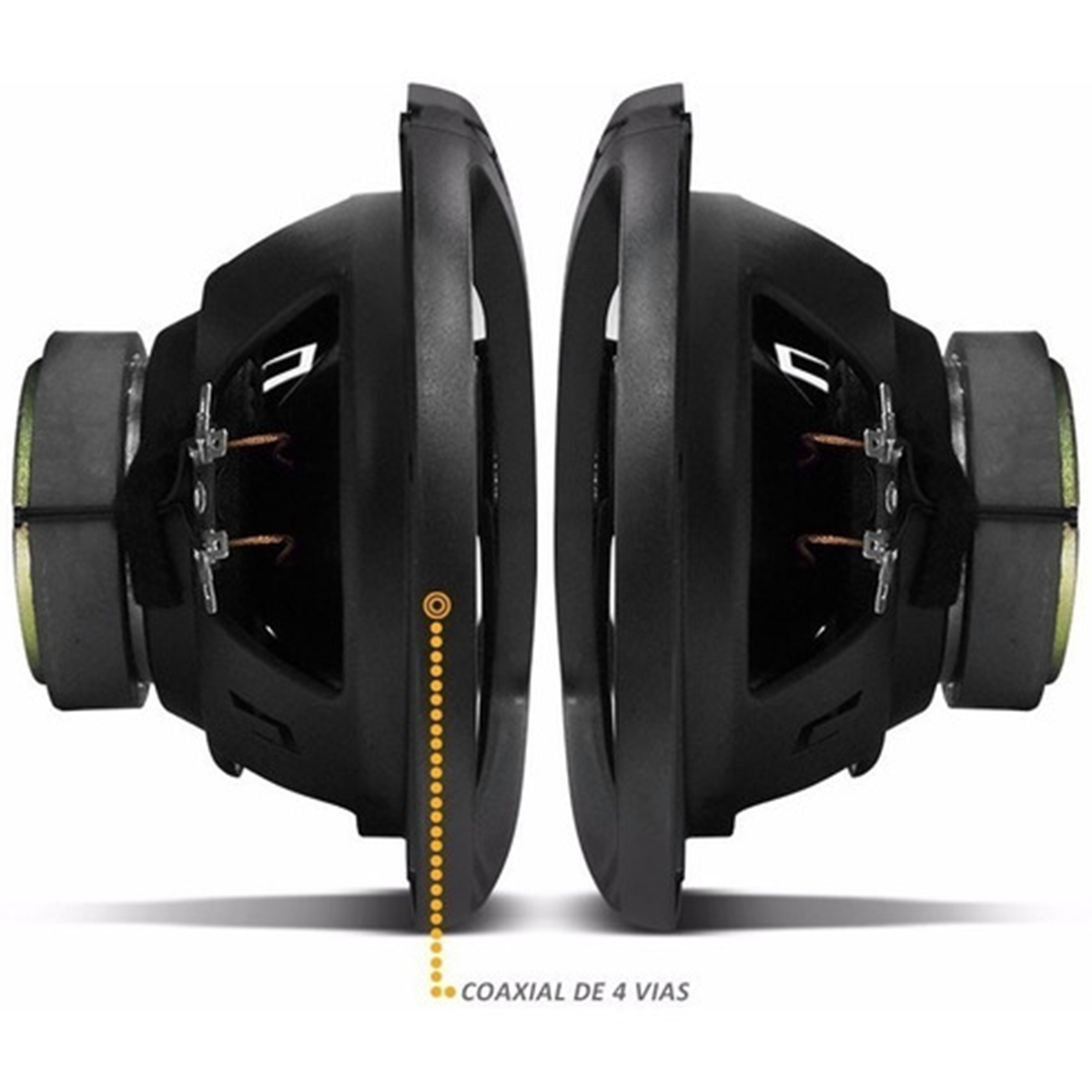 Alto Falantes Pioneer TS-6960BR 6x9 Polegadas Quadriaxial 100WRMS 4 Ohms Som Automotivo 400Wx2 Máx