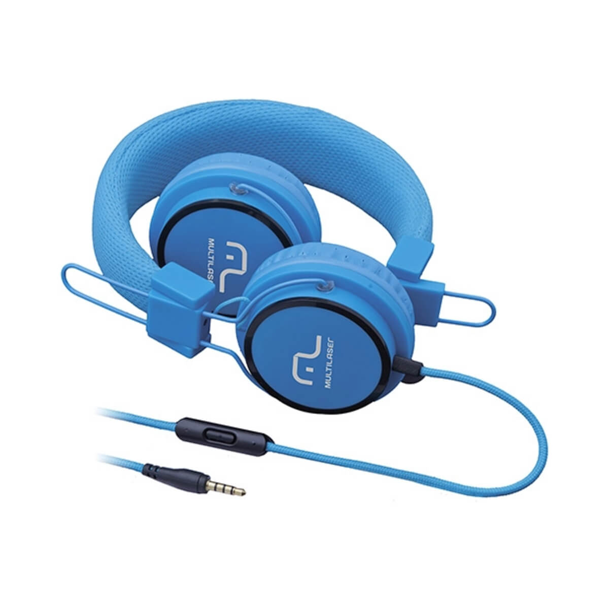Fone De Ouvido Com Microfone Headfun Azul P2 Multilaser  - PH089