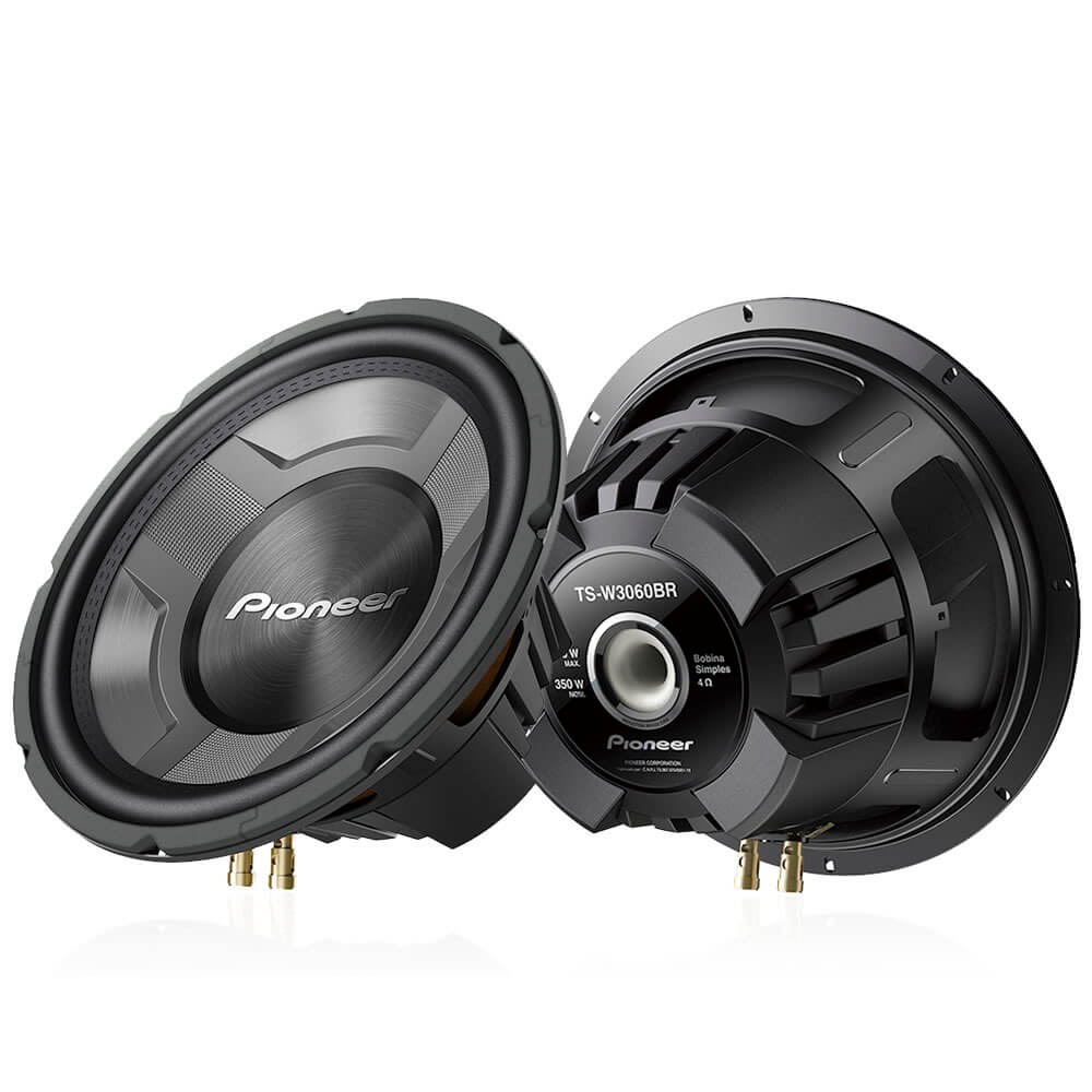 Alto Falante Subwoofer 12 Polegadas 350WRMS Bobina Simples 4 Ohms Pioneer - TS-W3060BR