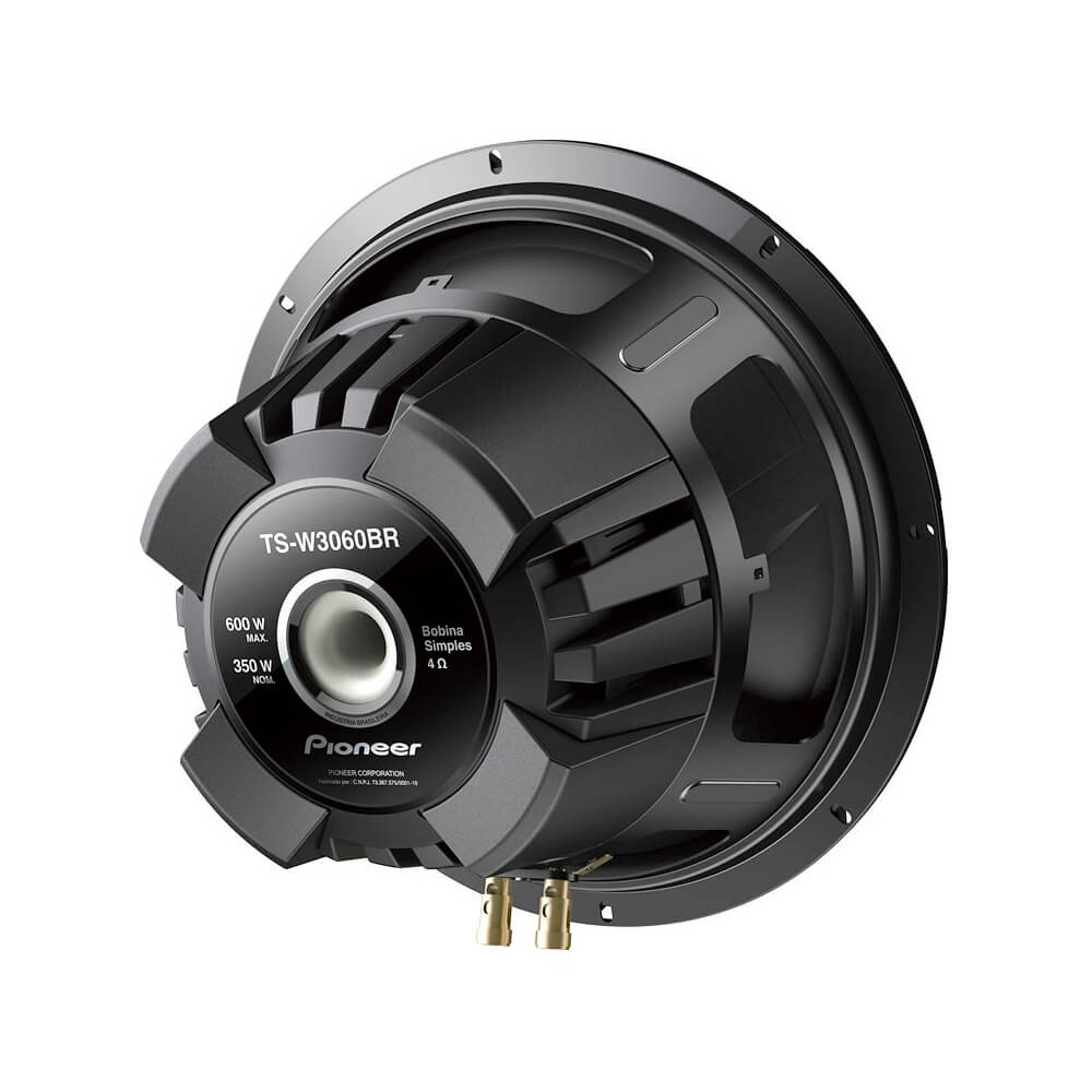 Alto Falante Subwoofer 12 Polegadas 350WRMS Bobina Simples 4 Ohms Pioneer - TS-W3060BR