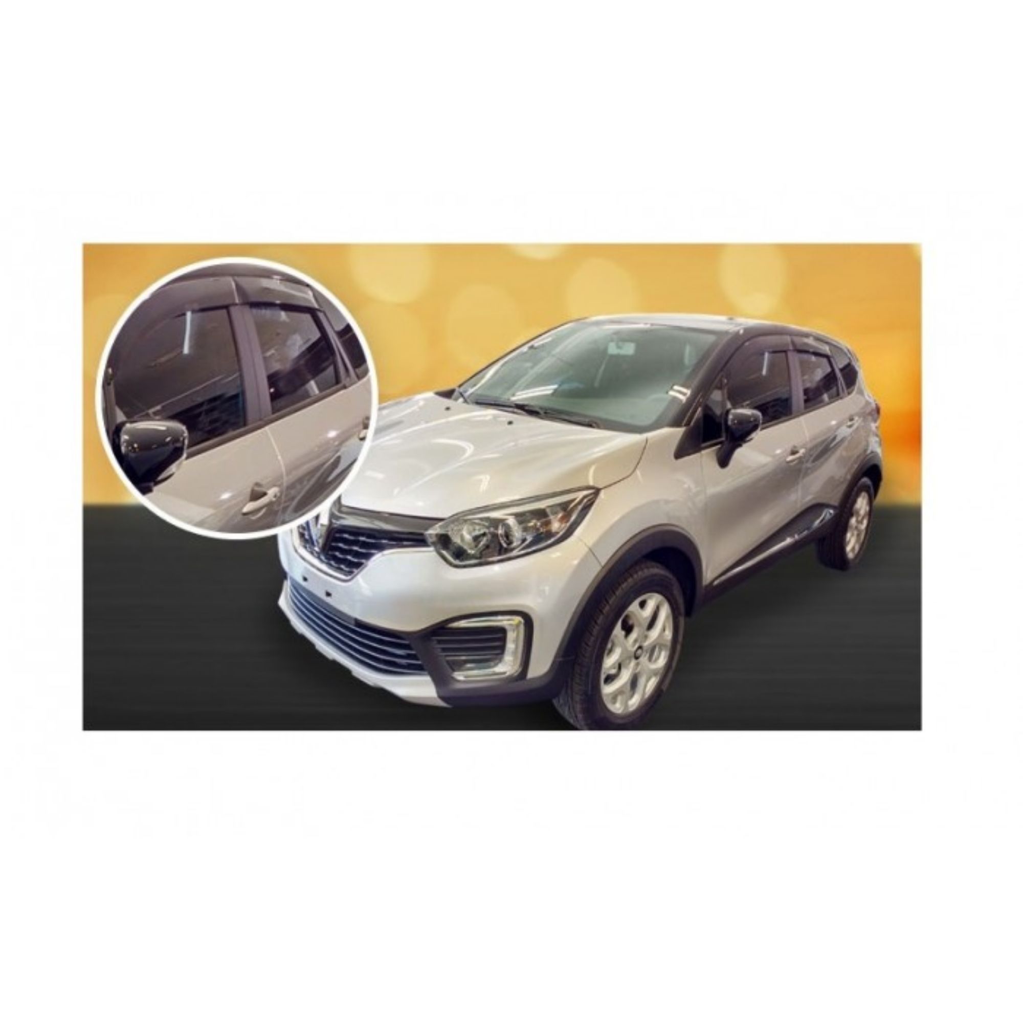 Calha De Chuva Defletor Renault Captur 2017 em diante 4 Portas TG Poli - 29010