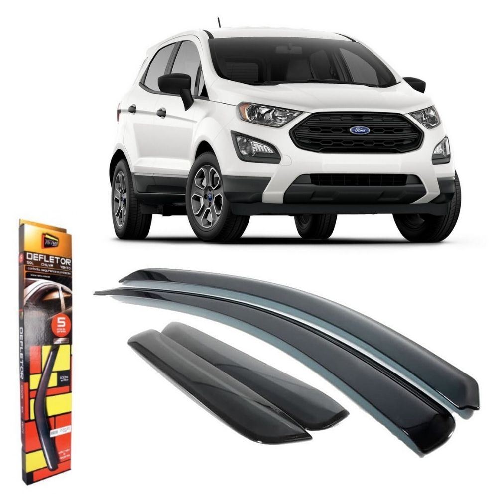 Calha de Chuva Ford Ecosport 2013 até 2021 4 Portas Não inteiriça TG Poli 21022