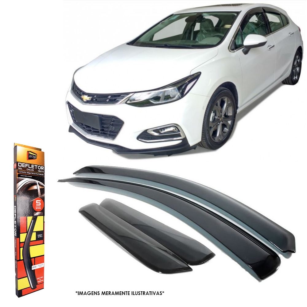 Calha de Chuva para Cruze Hatch/Sedan 2017 a 2020 4 portas TG Poli - 23031