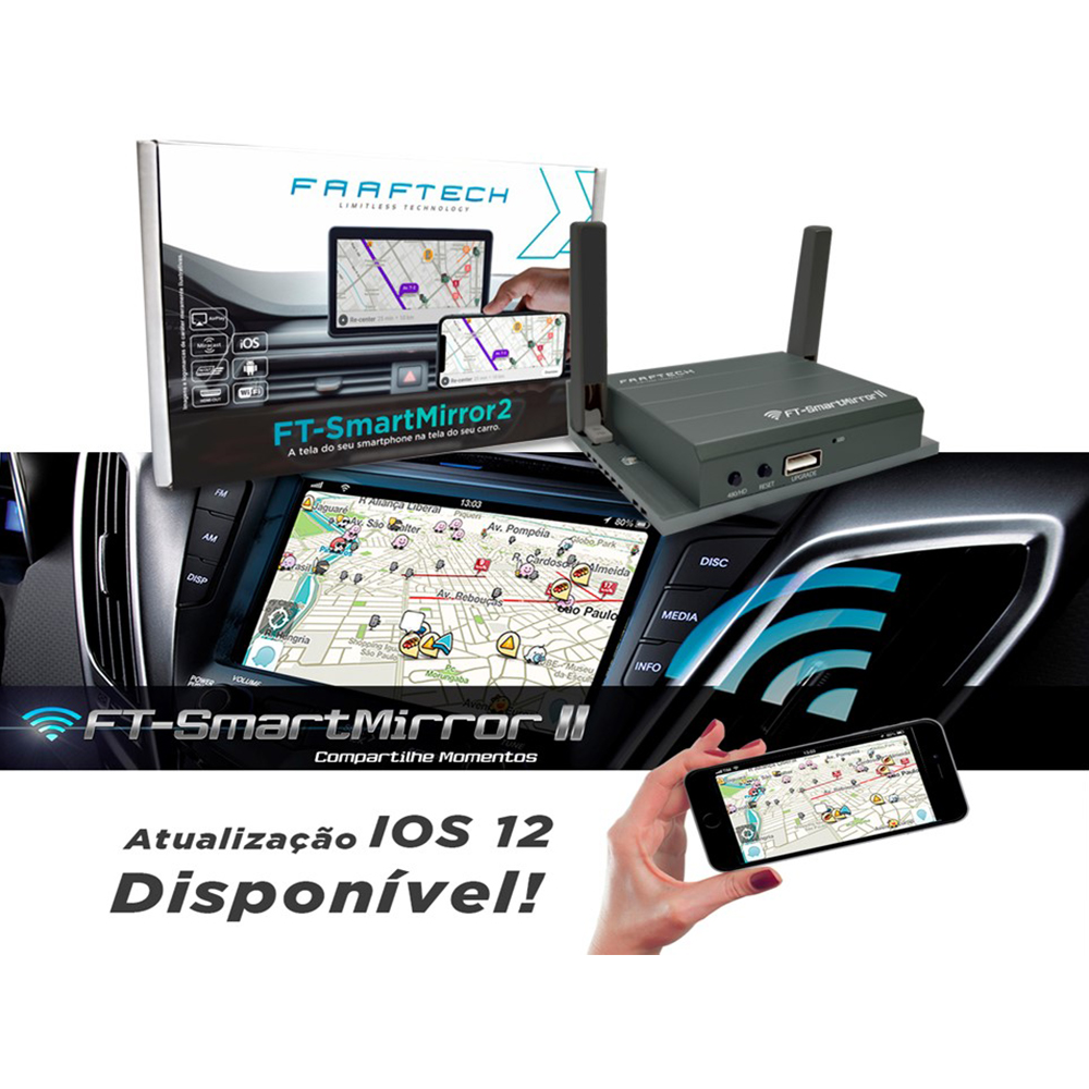 Espelhamento Celular com HDMI Faaftech SMART MIRROR II