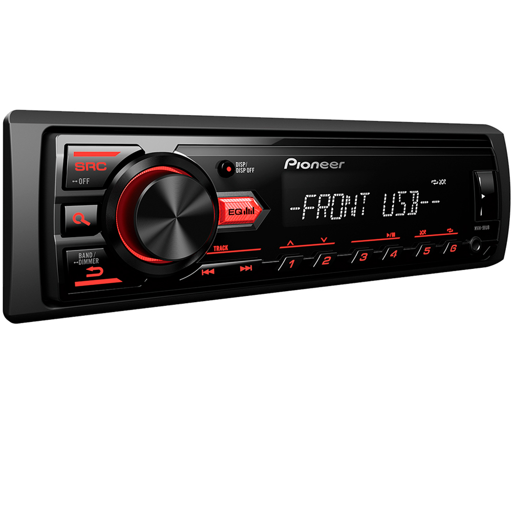 Rádio de Carro Som Automotivo Pioneer MVH-98UB Media Receiver Usb MP3 Auxiliar FM ( Sem Bluetooth)