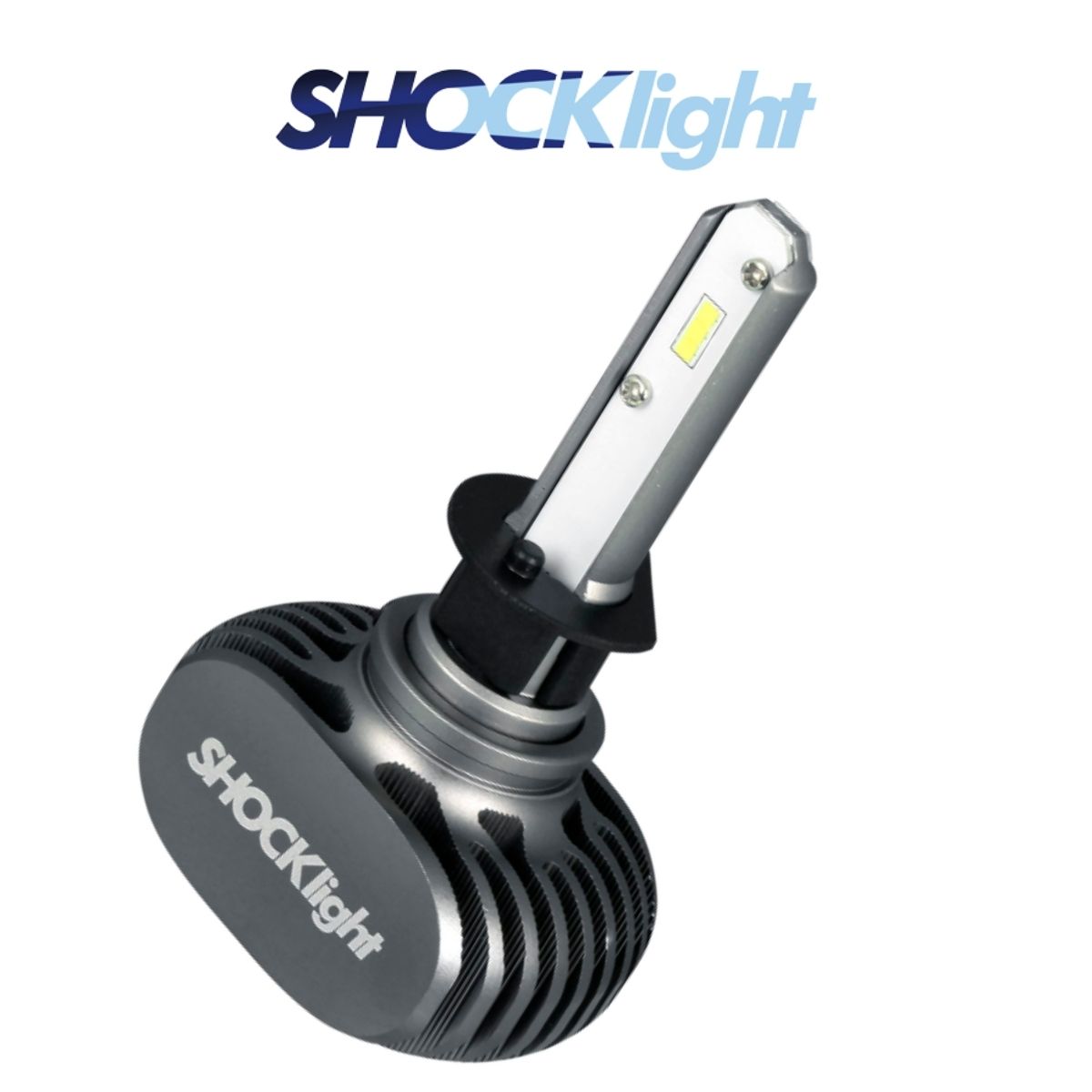 Par de Lâmpadas Ultraled Titanium H1 6000K 12V 50W 5000 Lumens Shocklight SLL-60001