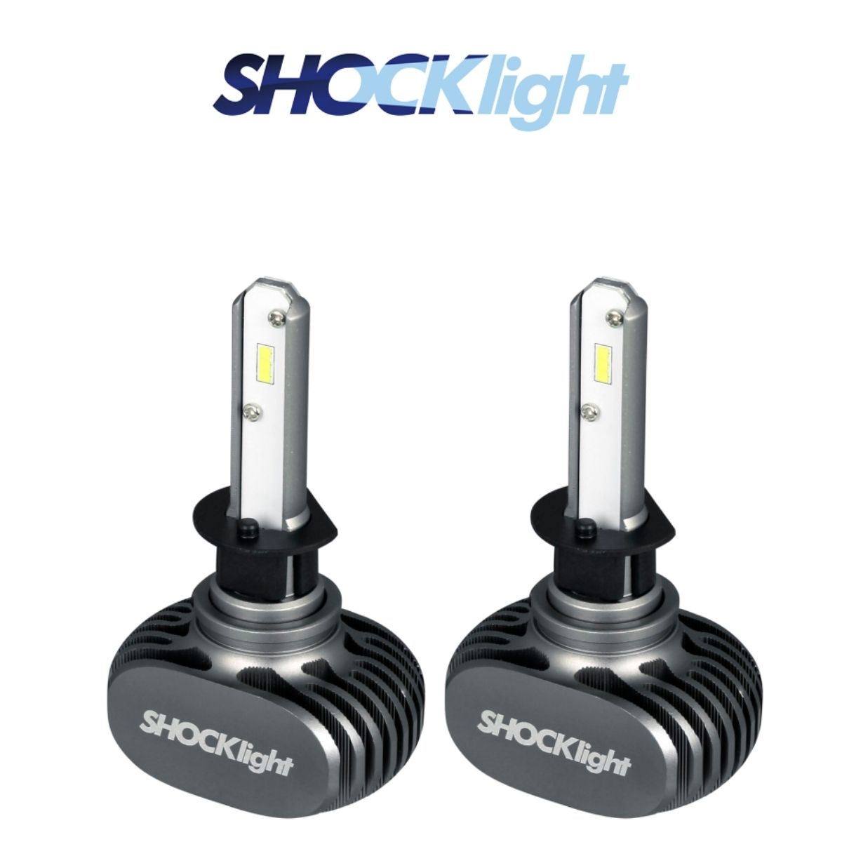 Par de Lâmpadas Ultraled Titanium H1 6000K 12V 50W 5000 Lumens Shocklight SLL-60001