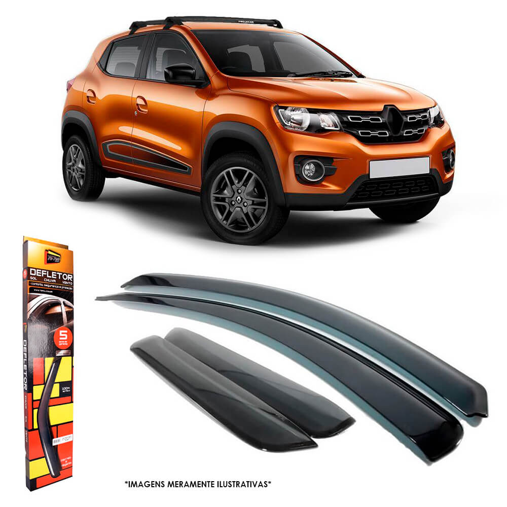 Calha de Chuva Renault Kwid 2017 a 2023 4 Portas TG Poli - 29011