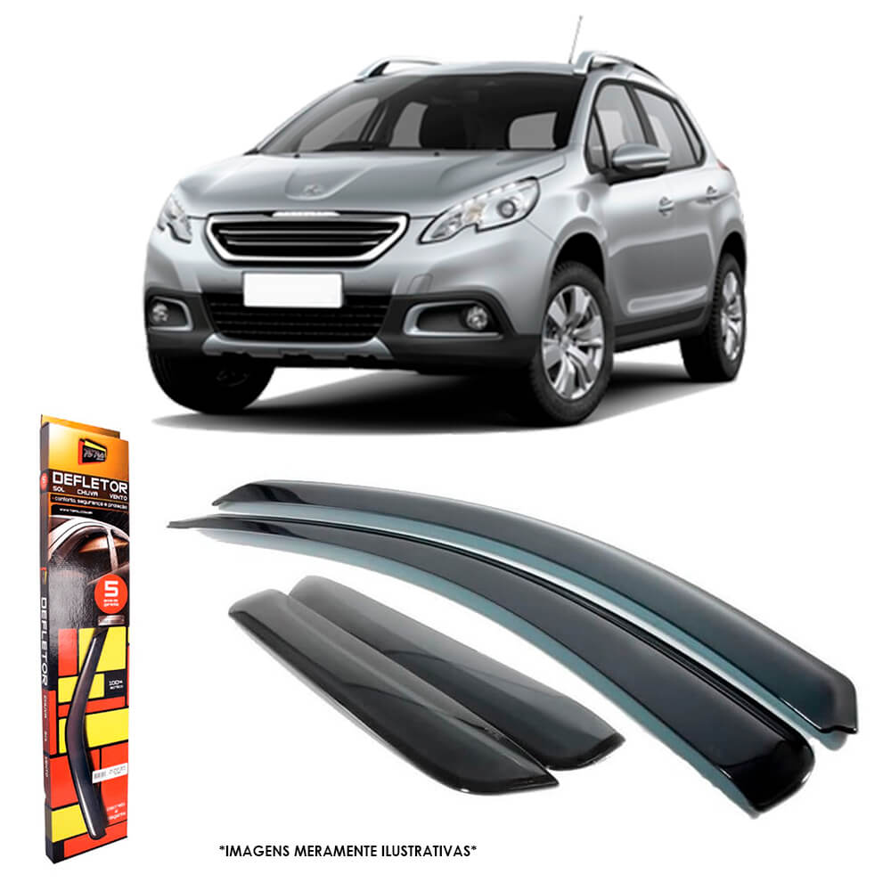 Calha de Chuva Peugeot 2008 2015 em diante 4 Portas TG Poli - 20008