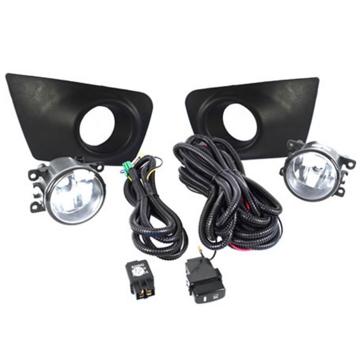Kit Faról Milha Shocklight L200 Triton 2011 até 2013 Original Preto SL-190210