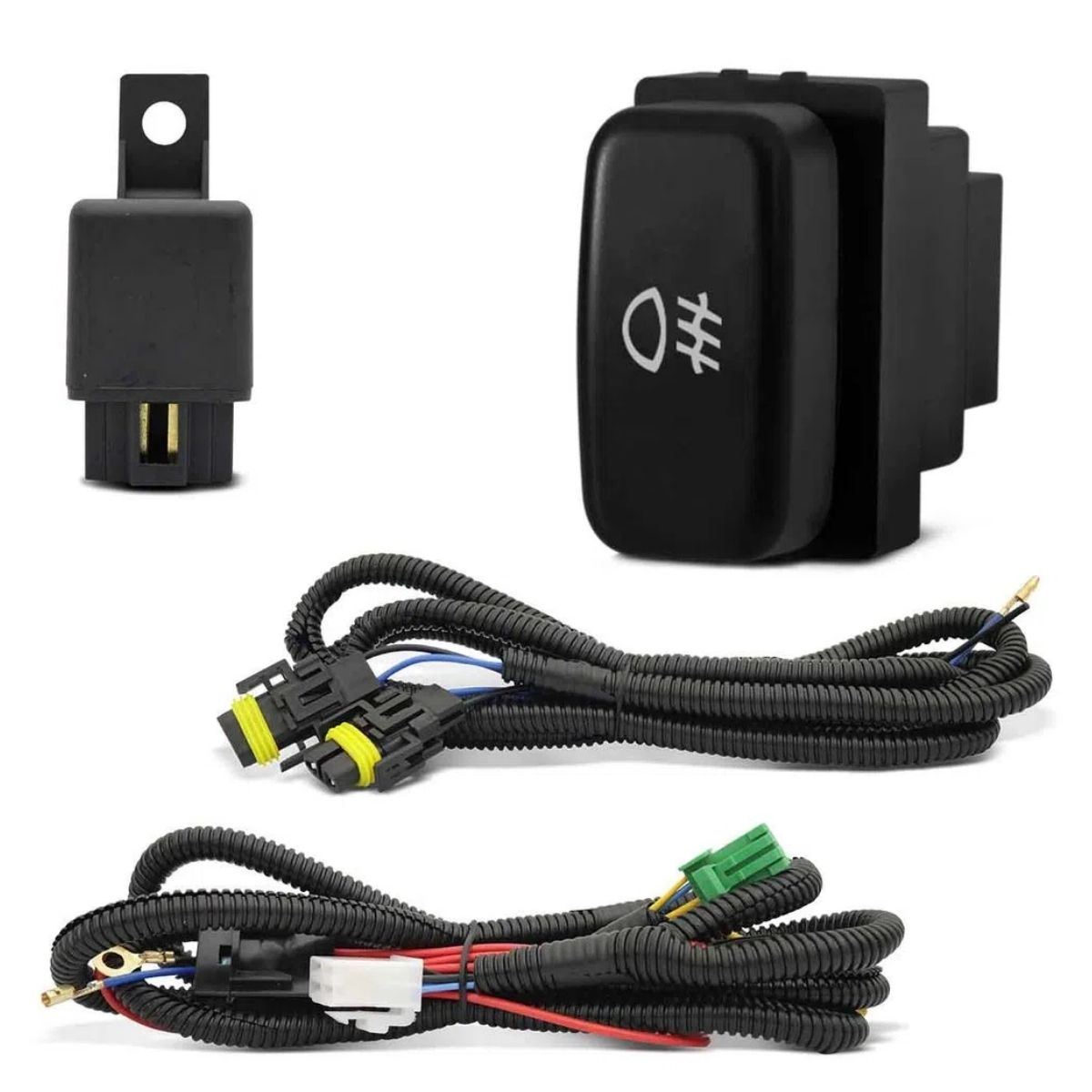 Kit Faról Milha Shocklight L200 Triton 2011 até 2013 Original Preto SL-190210