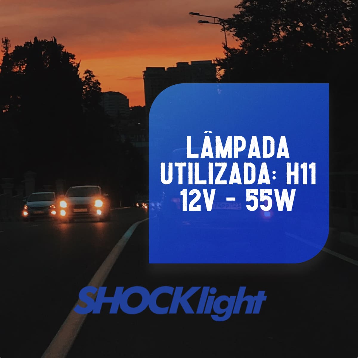 Kit Faról Milha Shocklight Peugeot 207/307 C3 Sandero Logan Hoggar Renegade SL-210310U