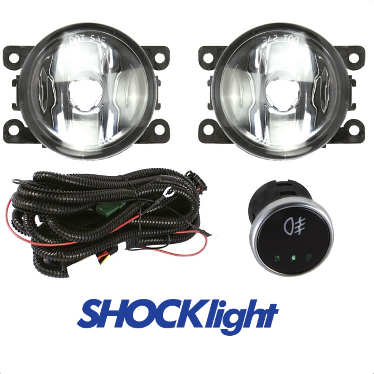 Kit Faról Milha Shocklight Peugeot 207/307 C3 Sandero Logan Hoggar Renegade SL-210310U