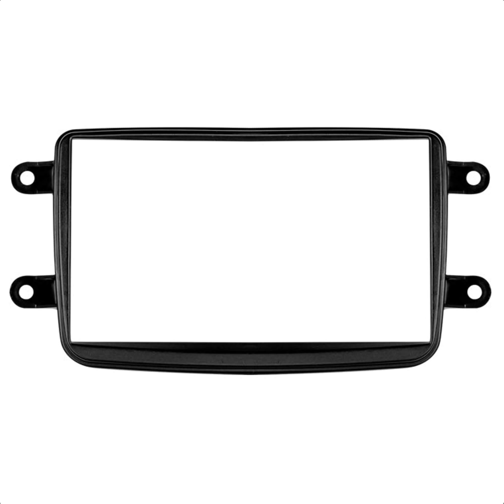 Moldura 2 Din Preto Duster Dynamique Sandero Expression Privilege 2011 Até 2020 CH Expex - EPX 252