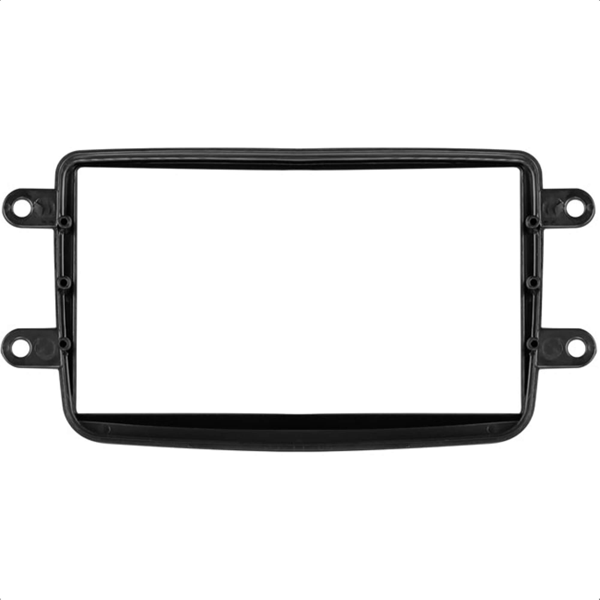 Moldura 2 Din Preto Duster Dynamique Sandero Expression Privilege 2011 Até 2020 CH Expex - EPX 252