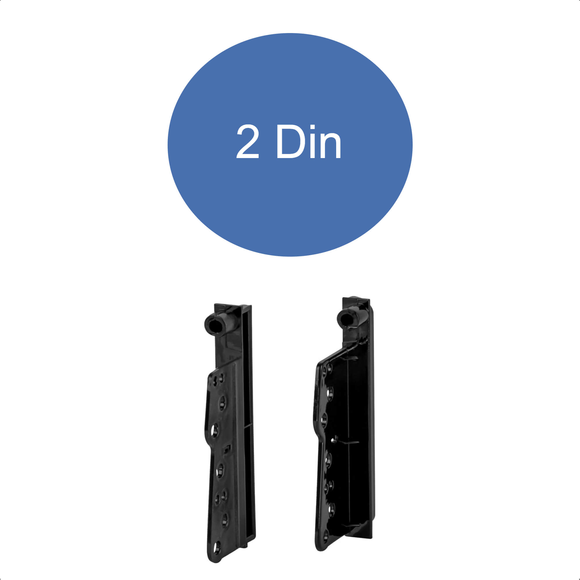 Moldura 2 Din Black Piano Expex EPX258 Corolla 2015-23, Hilux/SW4/SRV/STD 2005-11