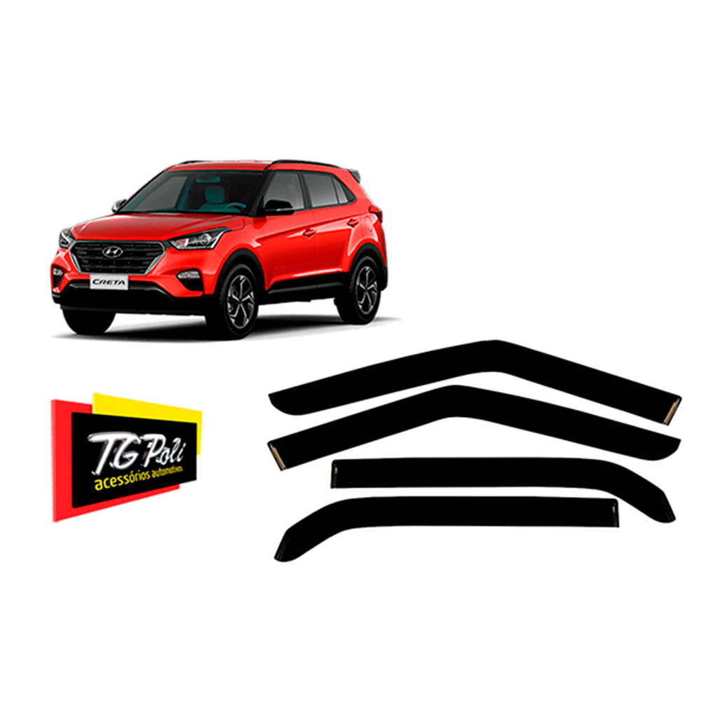 Calha De Chuva Defletor Creta 2017 a 2021 Action 2022 TG Poli - 25007
