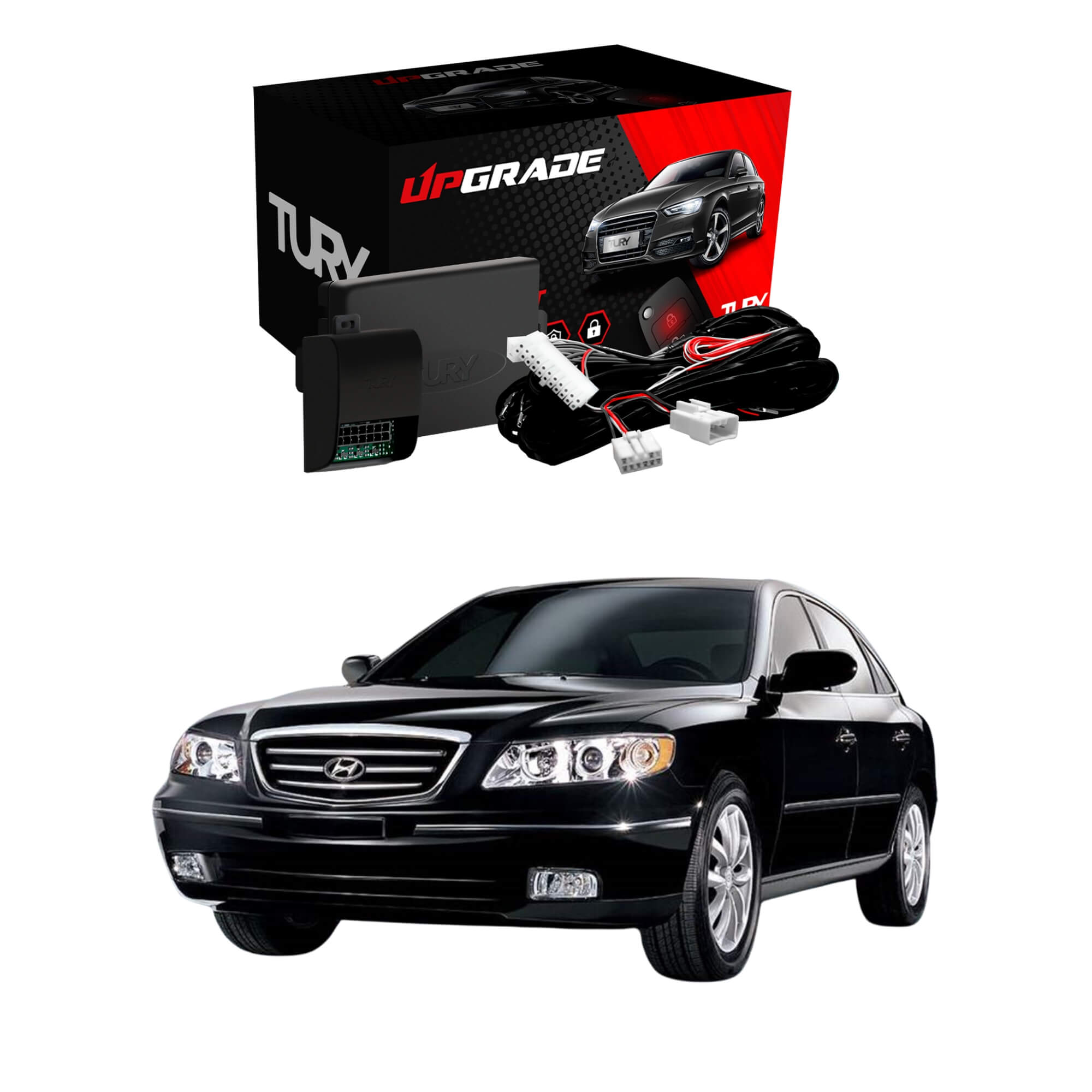 Módulo Automação de Vidros Elétricos compatível com Azera de 2005 até 2011 Tury - PRO4.61LONGO