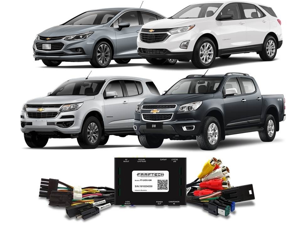 Interface de Vídeo Cruze Equinox S10 Trailblazer 2017 em diante FT-LVDS-GM - Faaftech