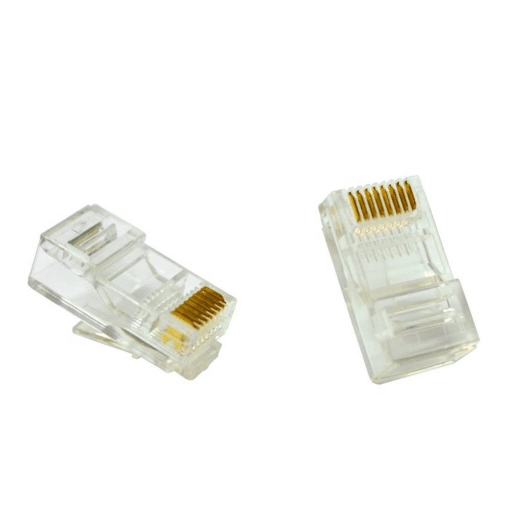Conector RJ45 CAT-5E 8 vias x 8 contatos c/ 10 Un Master Connect