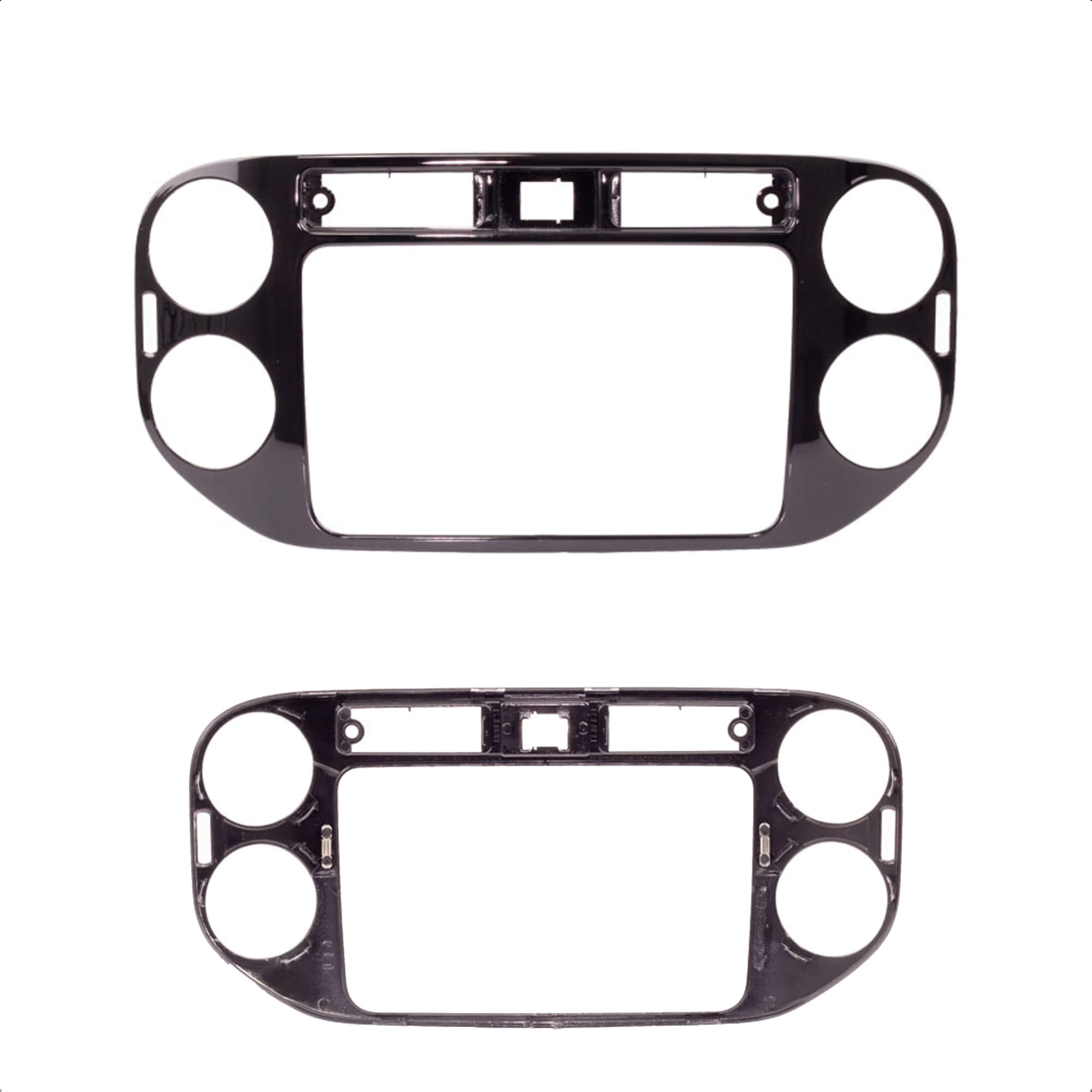 Moldura 2 Din Black Piano Tiguan 2008/2009/2010/2011/2012/2013/2014 Expex - EPX 255