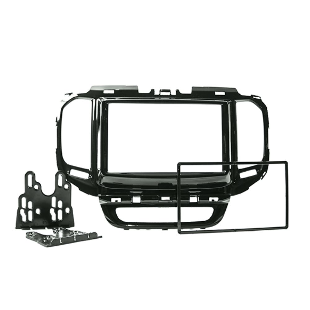 Moldura 2 Din Fiat Toro 2016 até 2020 Black Piano CH/JP Expex EPX299