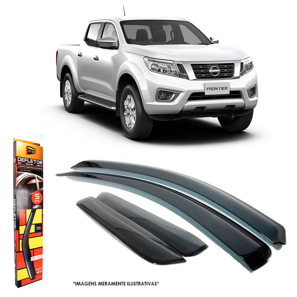 Calha de Chuva Nissan Frontier 2017 em diante 4 Portas TG Poli - 32006