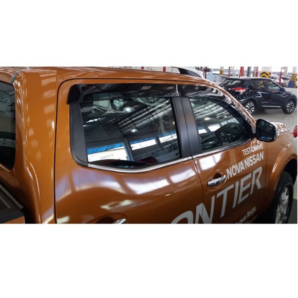 Calha de Chuva Nissan Frontier 2017 em diante 4 Portas TG Poli - 32006