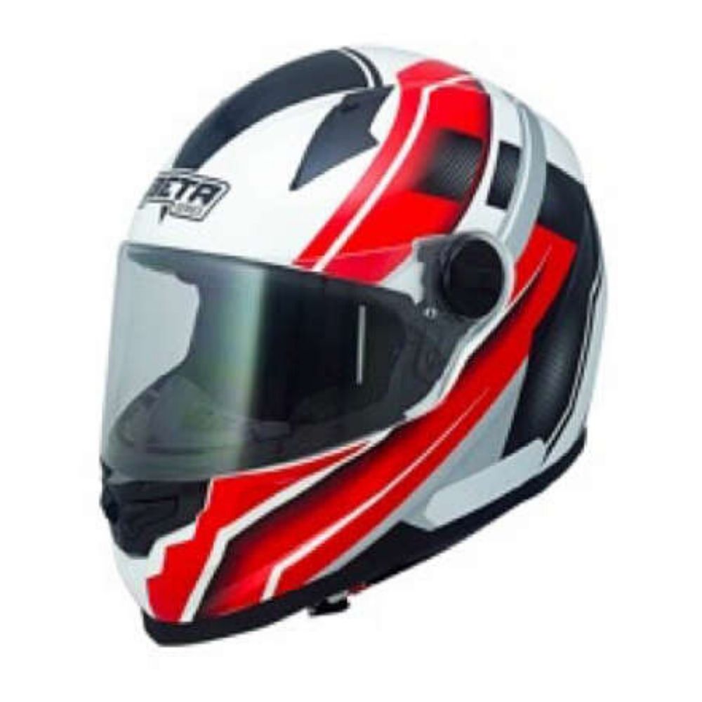 Capacete Beta M11 Fechado Branco Stark Vermelho Tamanho 62 Vaz 12174