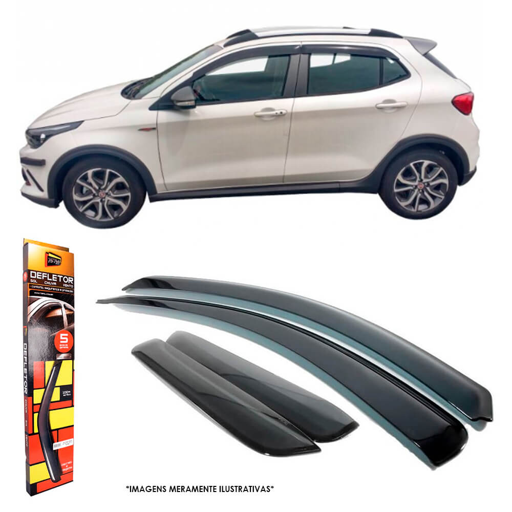 Calha de Chuva Inteiriça Fiat Argo 2017 a 2025 /  Fiat Pulse 21/25 4 Portas TG Poli - 24024