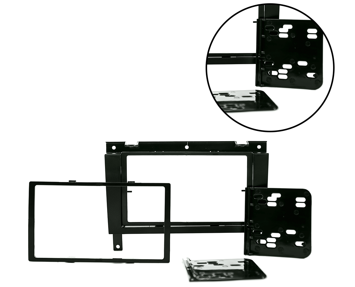 Moldura 2 Din Gol G3/Save/Parati 1999 2000 2001 2002 2003 2004 2005 JP/CH EPX076