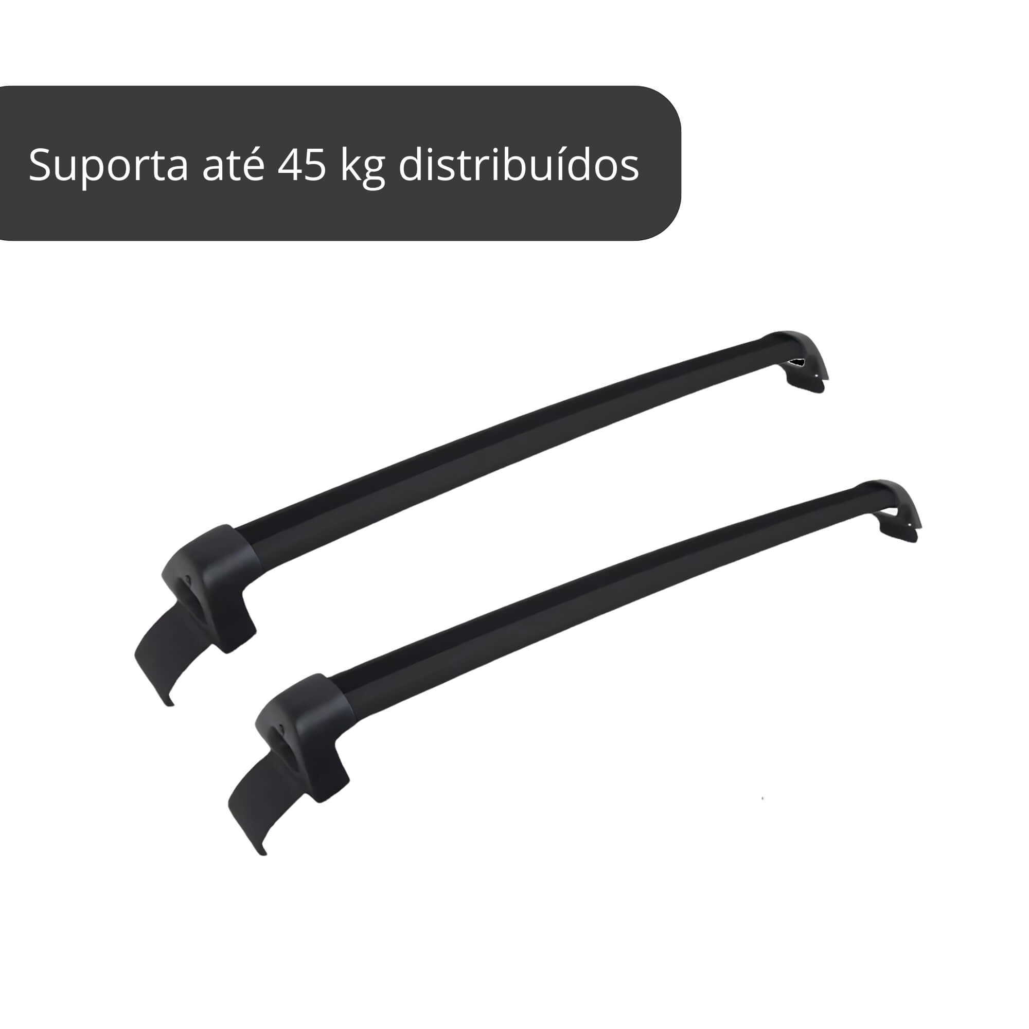 Rack de Teto Travessa Chevrolet Celta 2000 a 2015 2/4P Preto (Teto) Projecar - C-322
