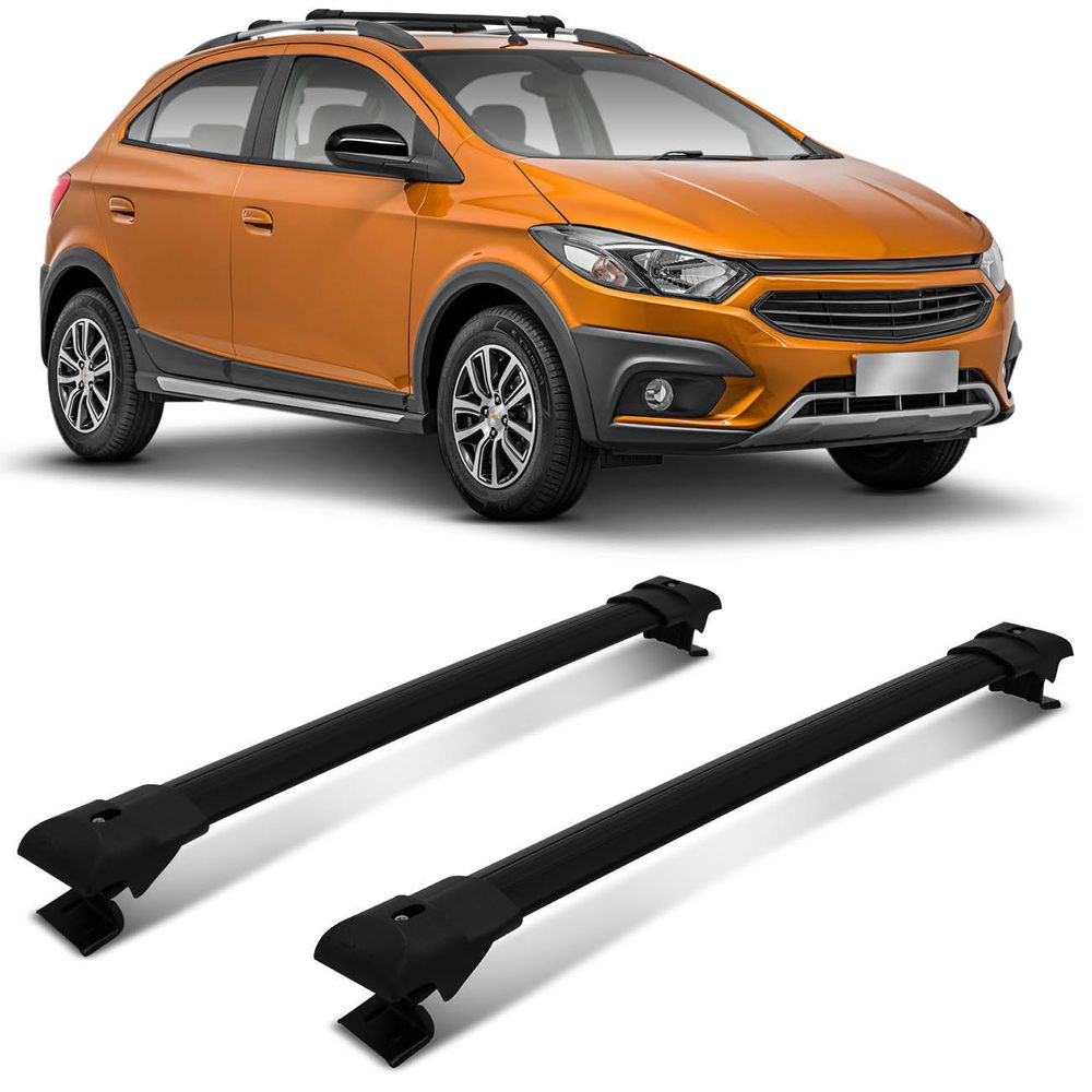 Travessa Teto Onix Cross Preta Larga (par) C-372 Projecar