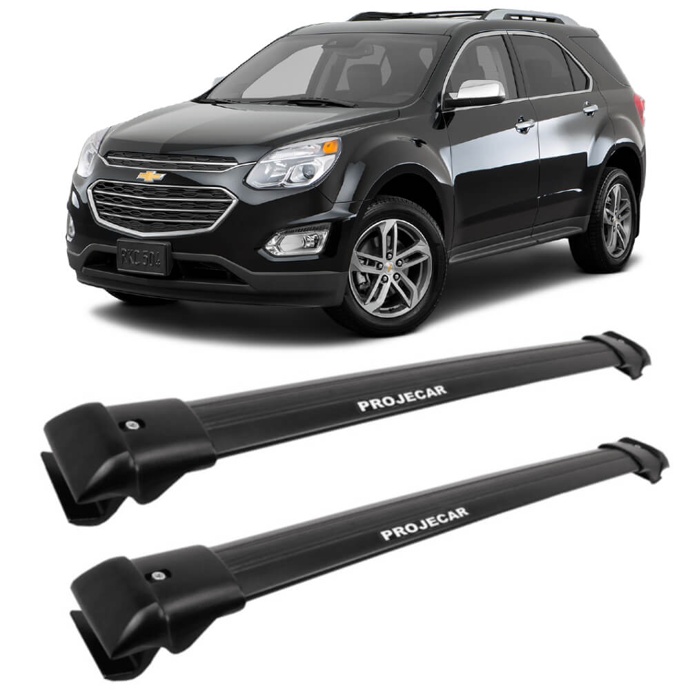 Travessa De Teto para Chevrolet Equinox 2017 em diante Larga Preta C-376 Projecar