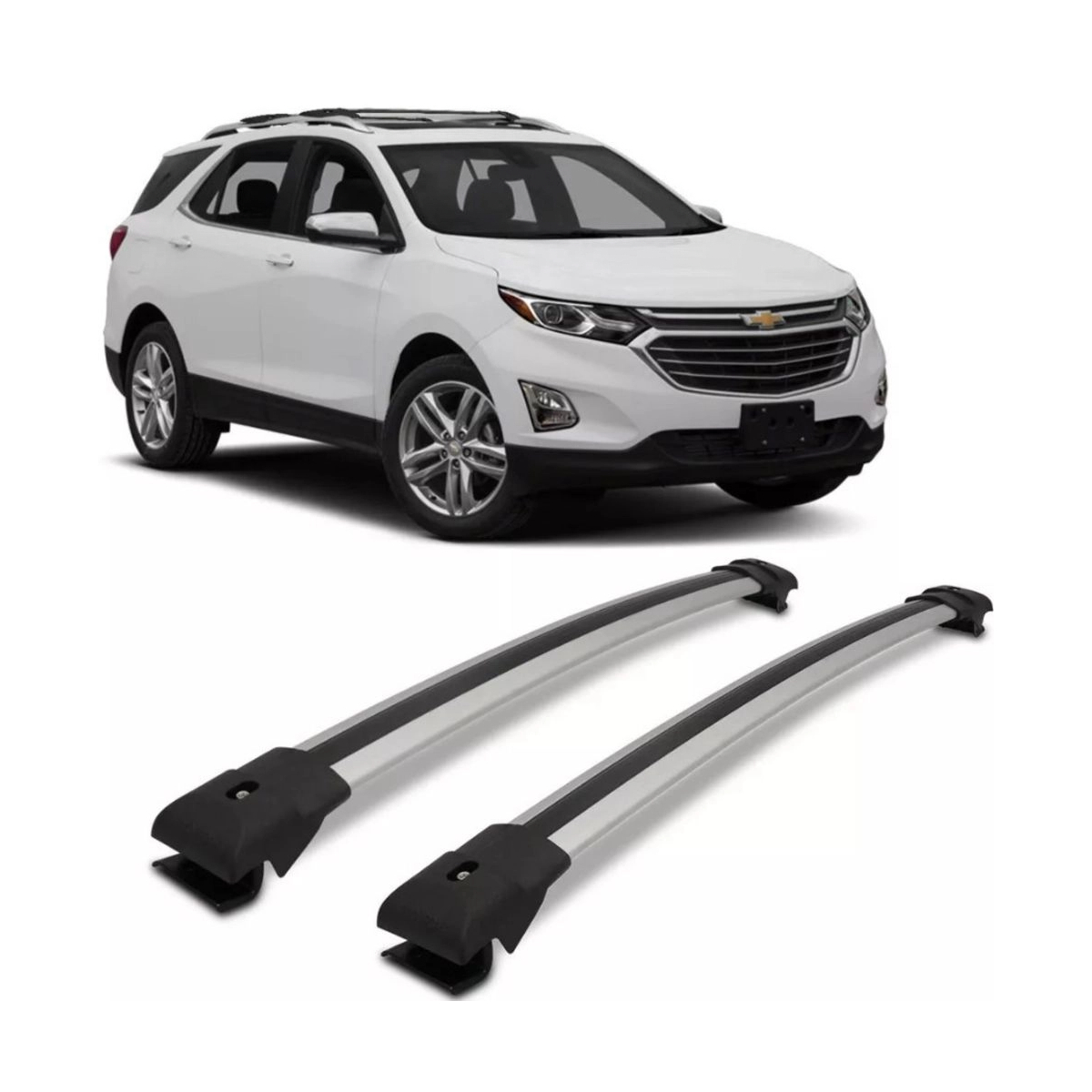 Rack de Teto Travessa Larga Prata Chevrolet Equinox Projecar - C-377