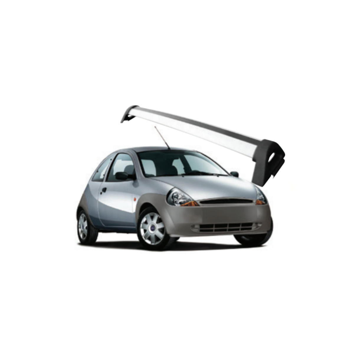 Rack alumínio Ford Ká 1995 até 2008 Preto (Porta) FO-510 Projecar