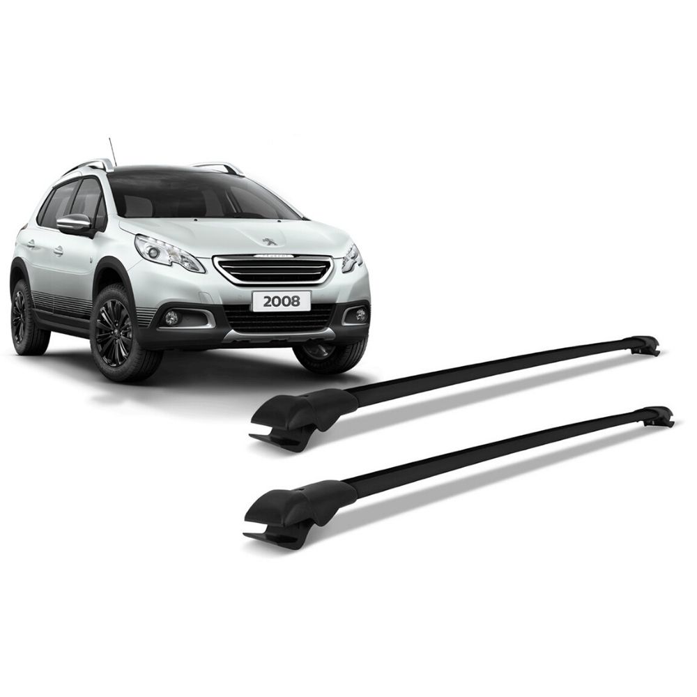 Travessa Teto Peugeot 2008 Preta Larga (par) PG811 Projecar
