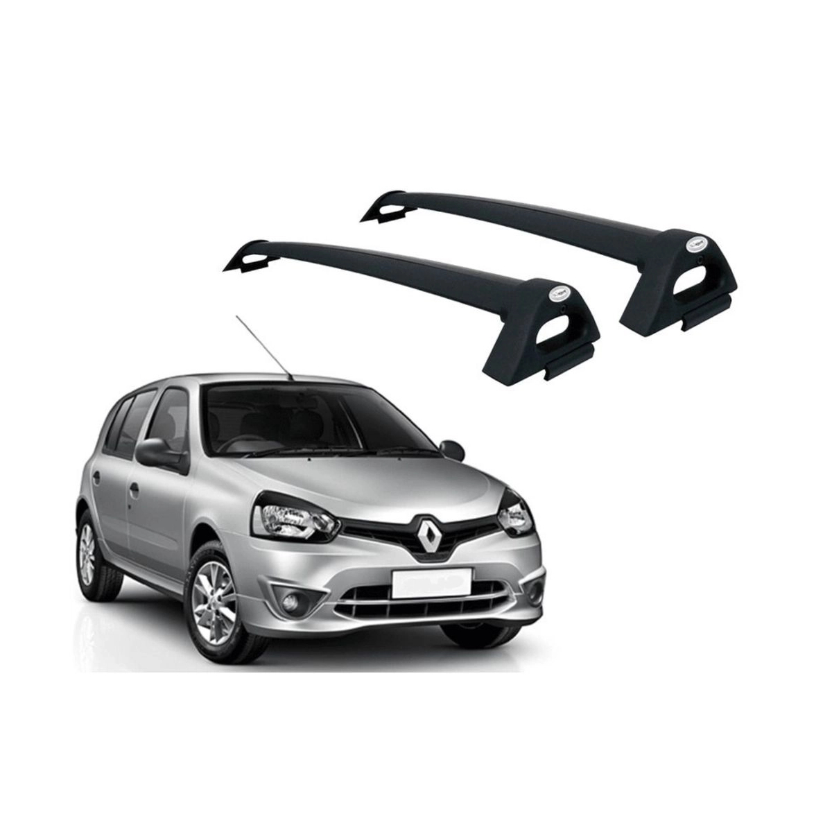 Rack Travessa Preto Clio Até 45kg Presa na Longarina Não Necessita Furar Projecar - RN-4002