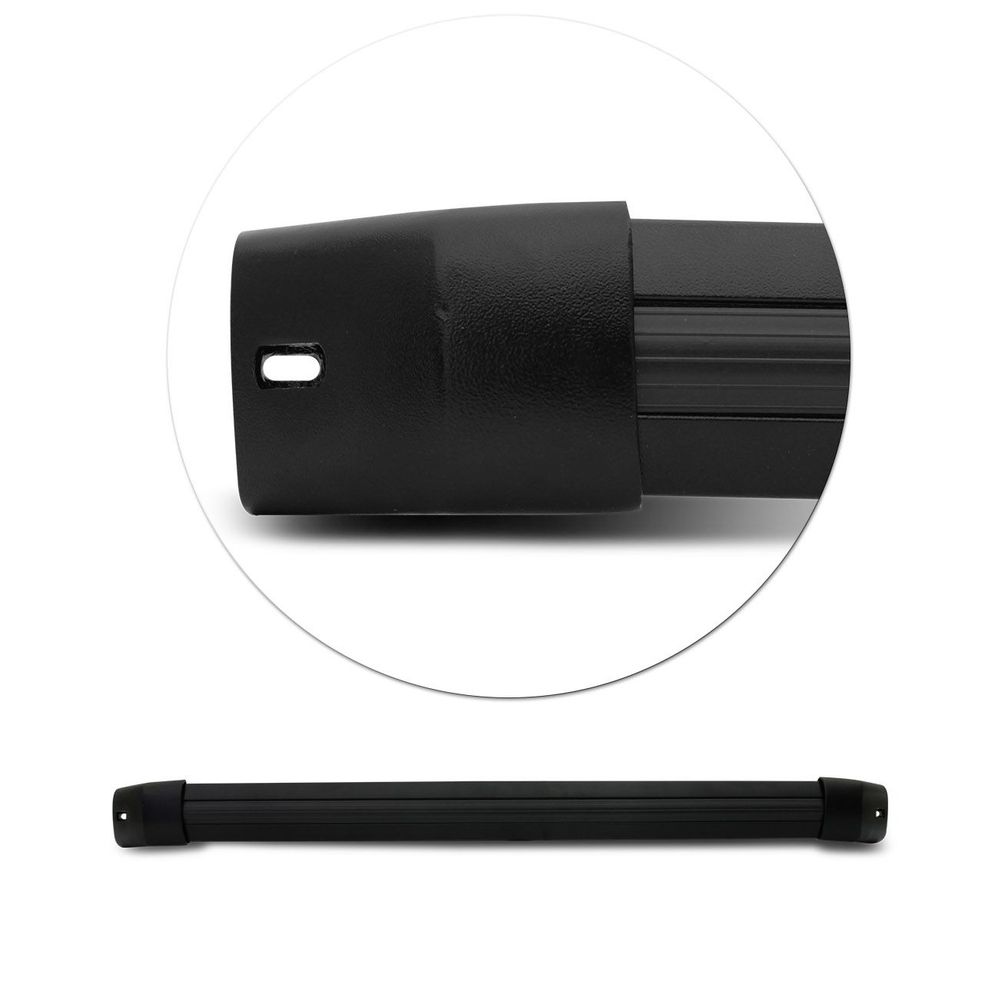 Rack de Teto Travessas Longas Jeep Compass 2016 até 2019 Preta Projecar - JR-1706