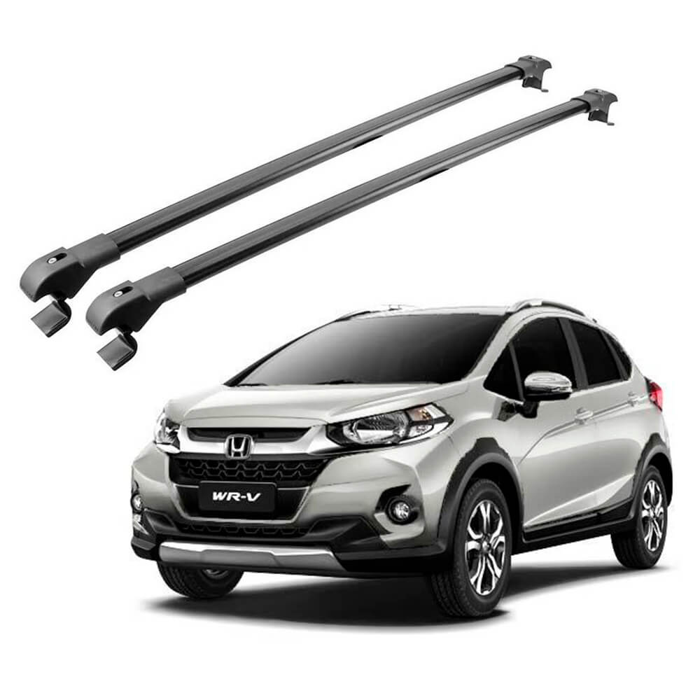 Rack Teto Travessa para Honda WRV Preta Slim Fina (par) TS-6012 Projecar