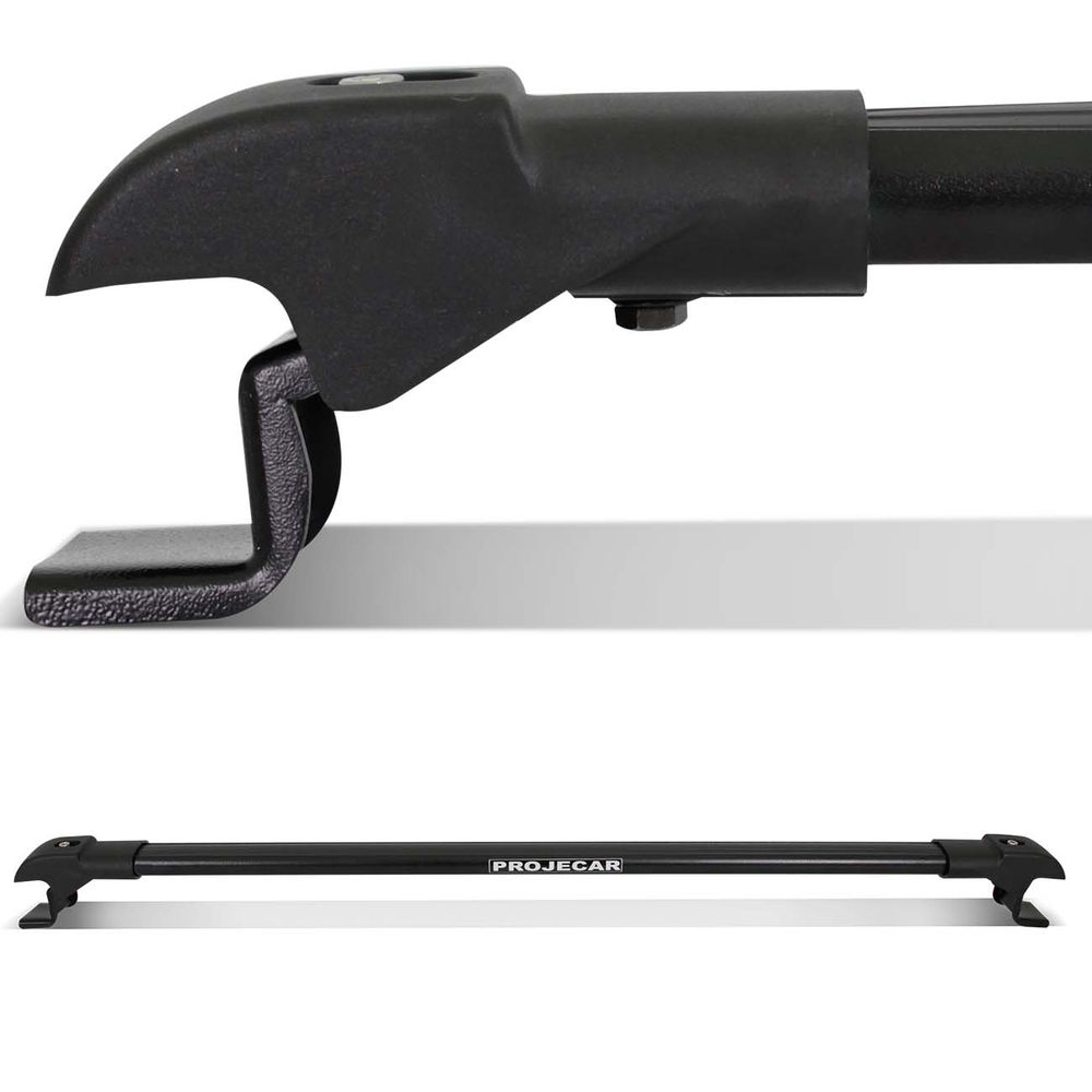 Travessa Teto Duster Preta Slim Fina (par) TS-4012 Projecar