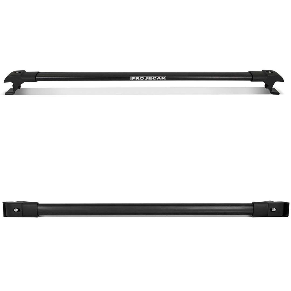 Par Rack de Teto Travessa Kia Sorento 2010 a 2013 sem Teto Solar Preta Slim TS-408 Projecar
