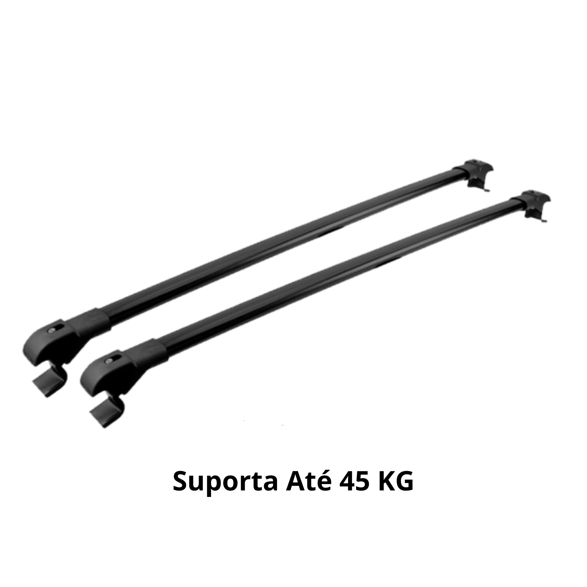 Travessa Projecar Tiggo 1 Todos os Anos Preta Slim Fina(par) Suporta Até 45Kg TS-8002