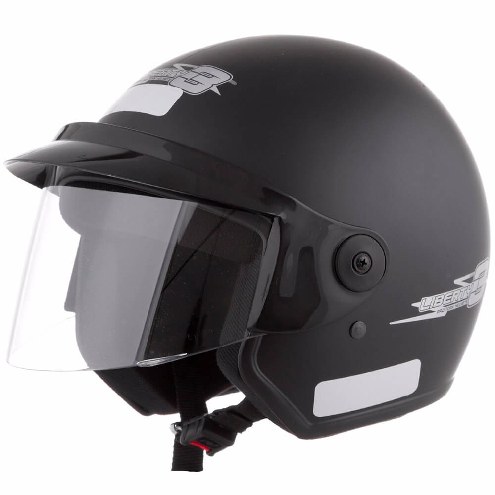 Capacete Liberty Three Preto Fosco Tamanho 60 Pro Tork - CAP-31PTF