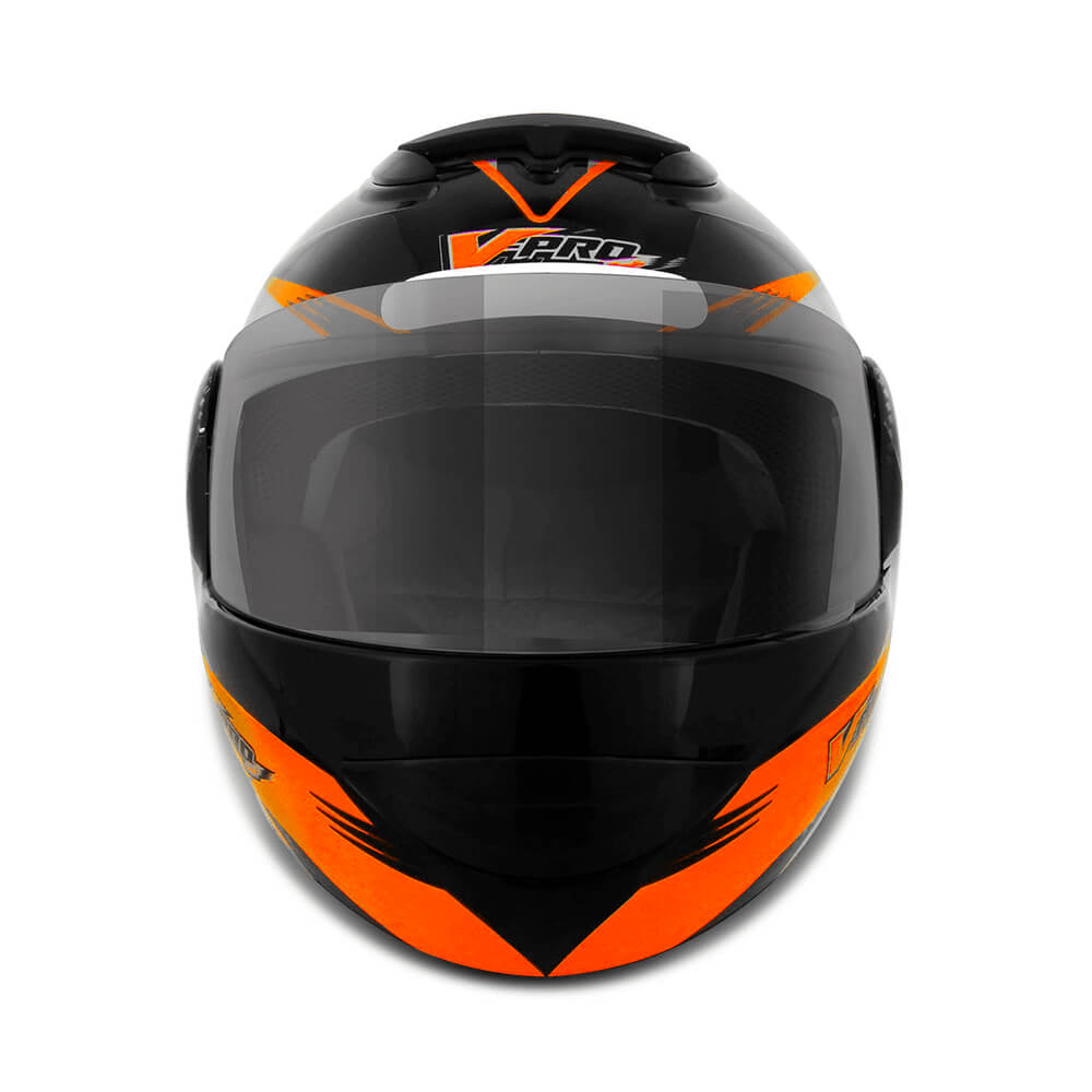 Capacete V-Pro Jet 2 Carbon Preto e Laranja Tamanho 60 Pro Tork - CAP-444PTLR