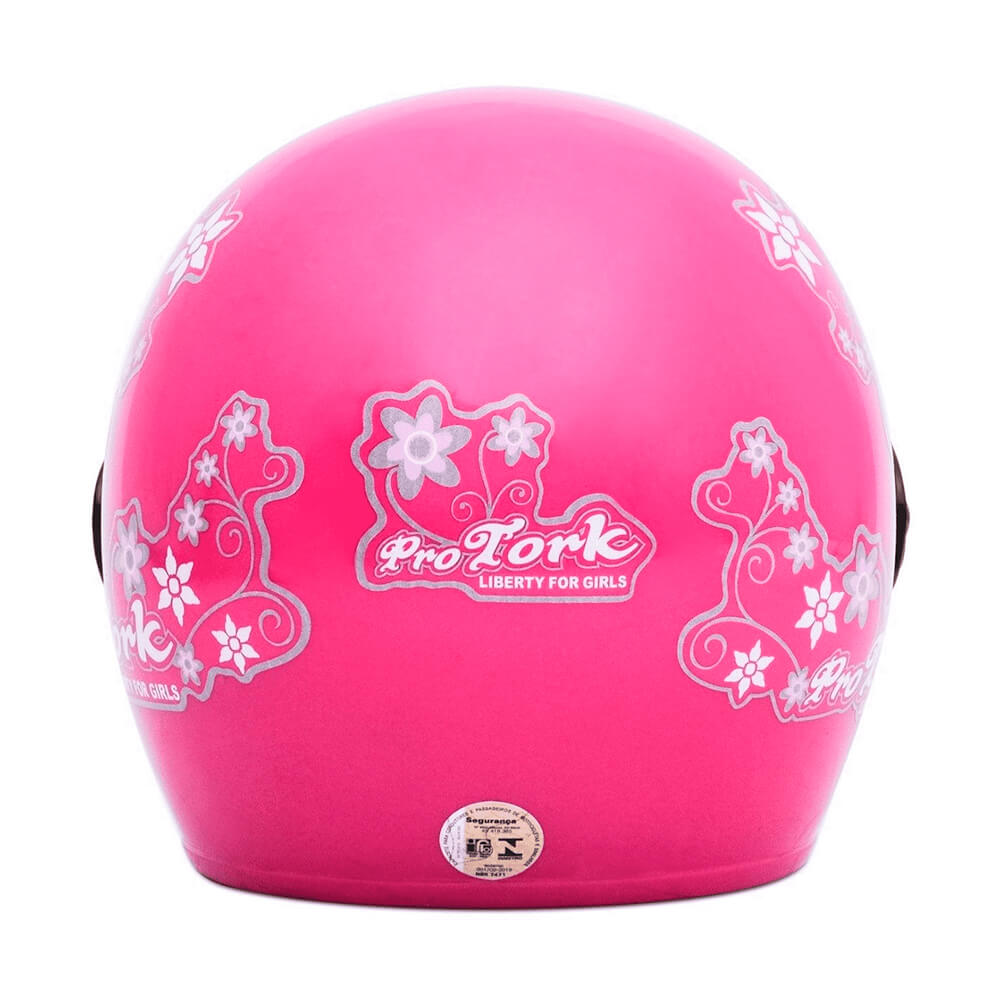 Capacete Liberty Three For Girls Rosa Tamanho 56 Pro Tork - CAP-53RS