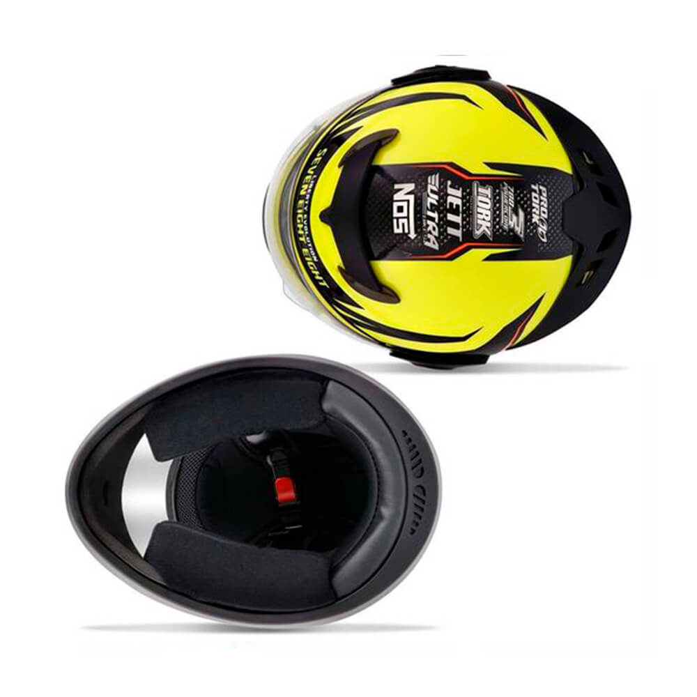 Capacete Evolution G6 788 Factory Edition Neon Amarelo Preto Tamanho 60 CAP-547NEPT