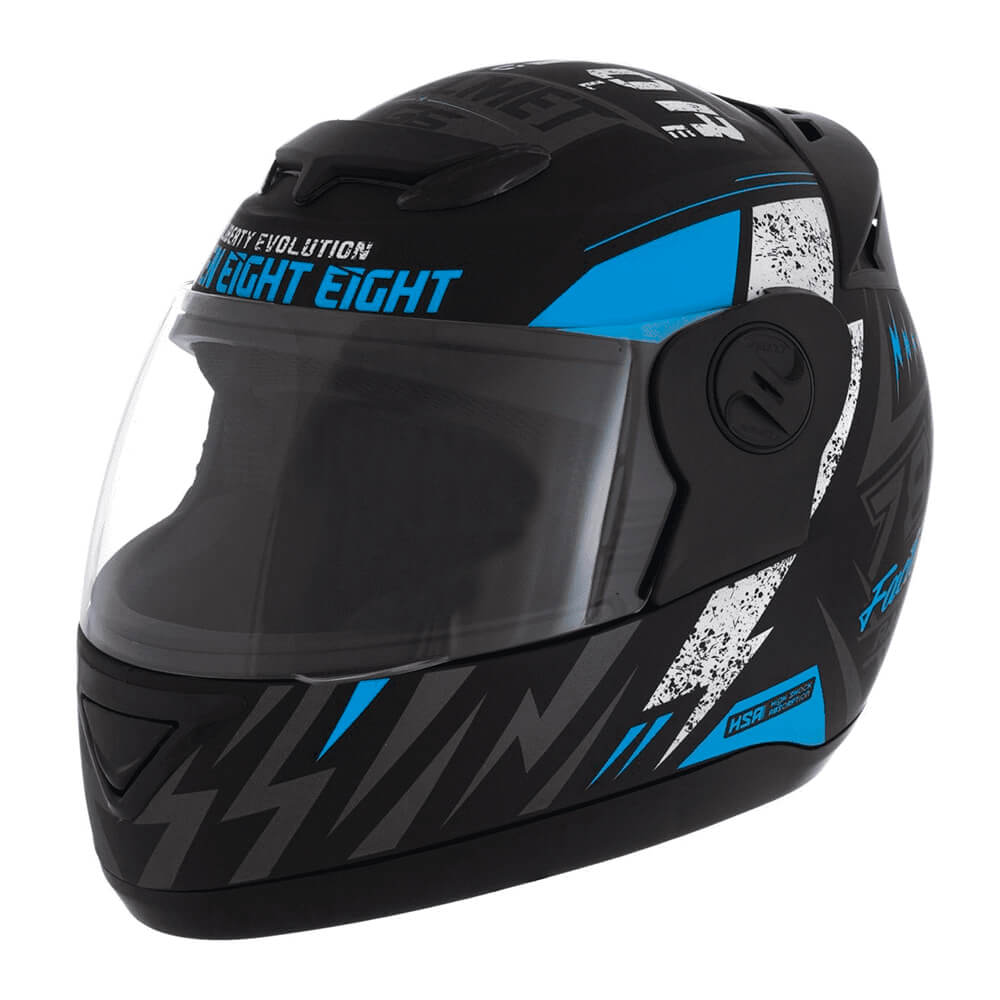 Capacete Evolution G6 788 Factory Racing Neon Azul Tam. 60 CAP-550AZ