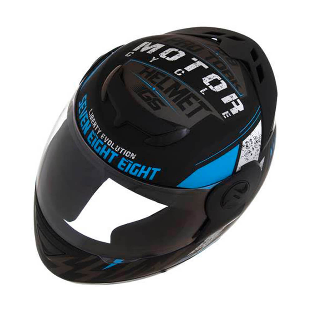 Capacete Evolution G6 788 Factory Racing Neon Azul Tam. 60 CAP-550AZ